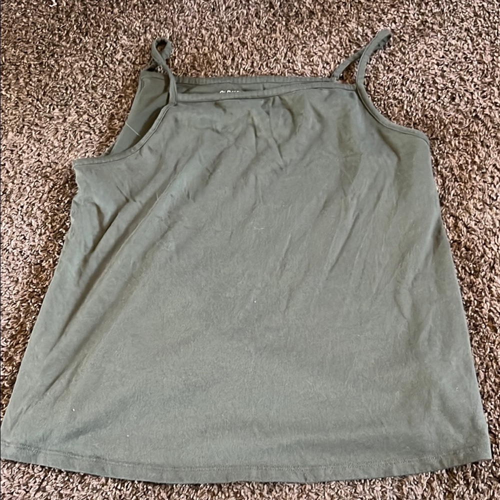Old Navy Green Sleeveless Tank Top
